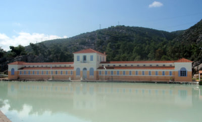 Hot springs of  Methana